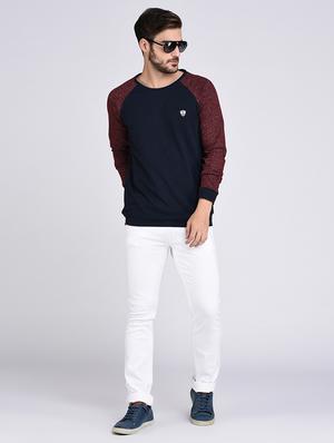 blue cotton raglan sweatshirt - 15614766 - Standard Image - 4