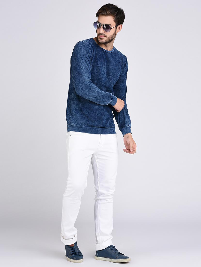 blue cotton sweatshirt - 15614773 - Zoom Image - 4