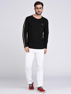 black cotton t-shirt - 15614796 - Standard Image - 4