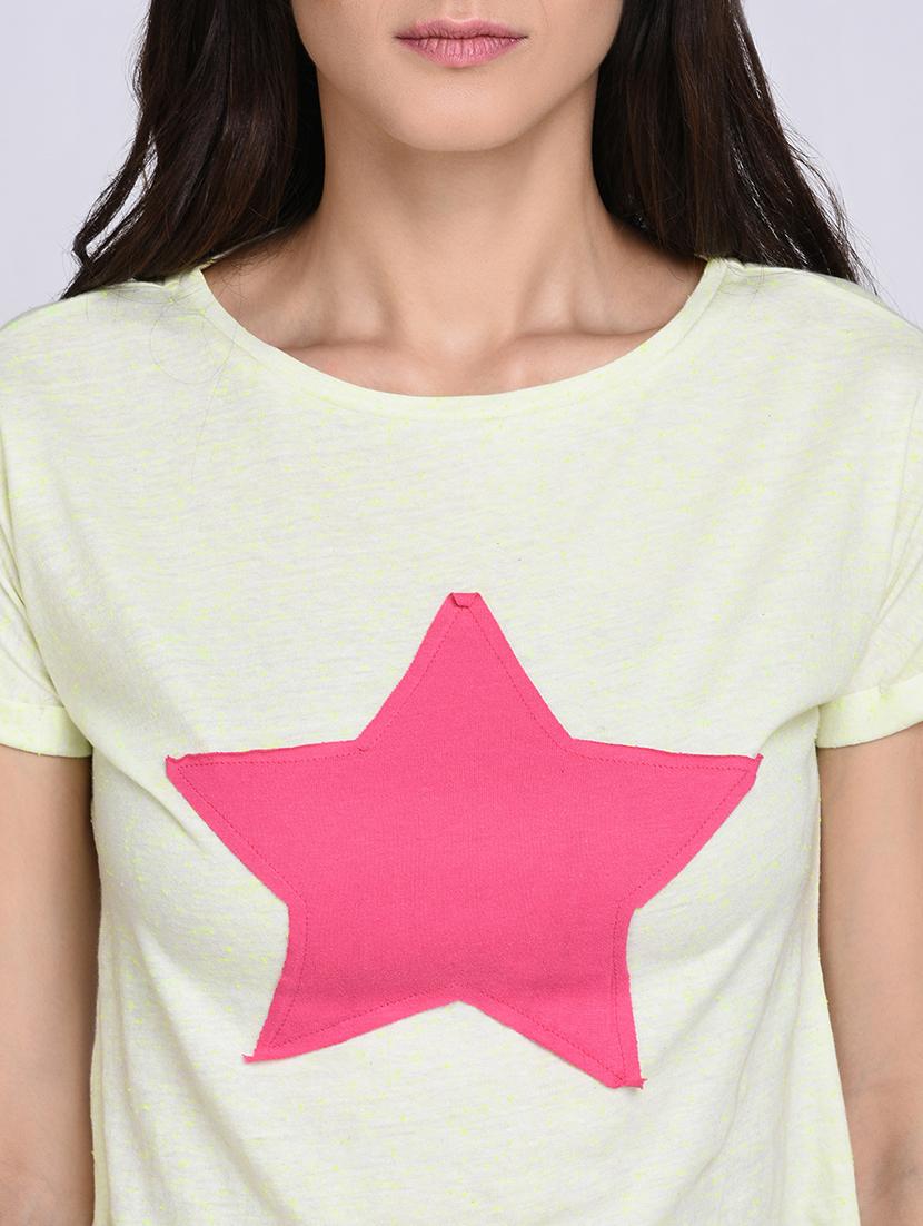 star patch nightwear shorts set - 15614813 - Zoom Image - 4