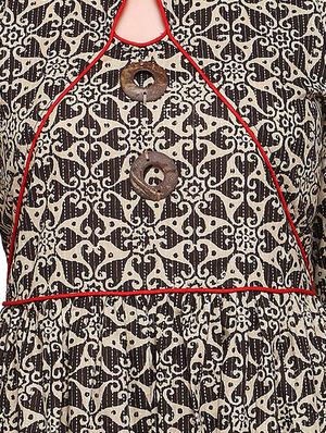 Flared printed key hole kurta - 15614840 - Standard Image - 4