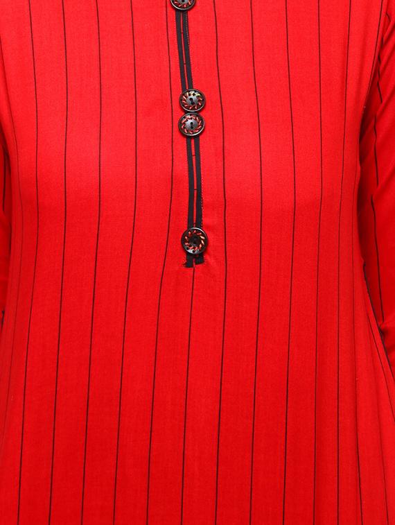 Stripes straight kurta - 15614865 - Zoom Image - 4