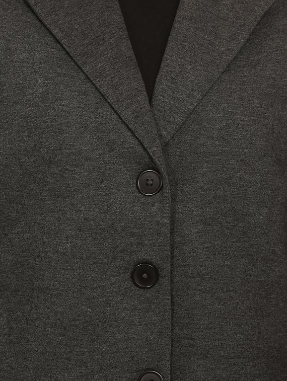 lapel neck solid blazer - 15614986 - Zoom Image - 4