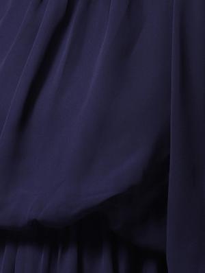 slit flutter sleeve blouson maxi dress - 15615413 - Standard Image - 4
