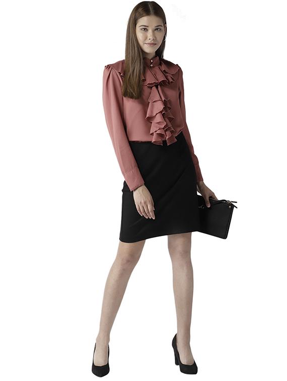 ruffled detail button up top - 15615427 - Zoom Image - 4