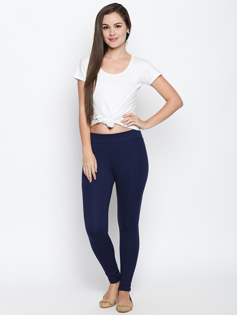 navy high rise jegging - 15615687 - Zoom Image - 4