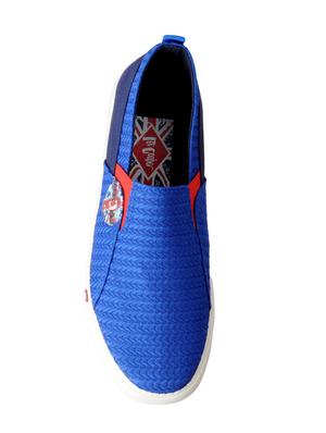 blue Fabric casual slip ons - 15615690 - Standard Image - 4