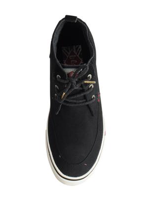 black Canvas lace up sneakers - 15615692 - Standard Image - 4