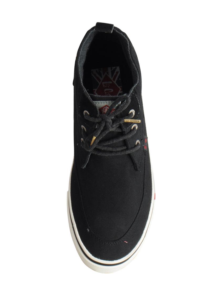 black Canvas lace up sneakers - 15615692 - Zoom Image - 4
