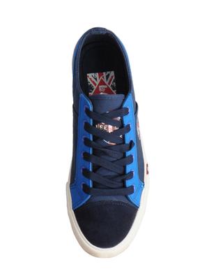 blue Canvas lace up sneakers - 15615693 - Standard Image - 4