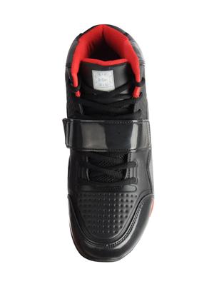 black leatherette lace up sport shoes - 15616059 - Standard Image - 4