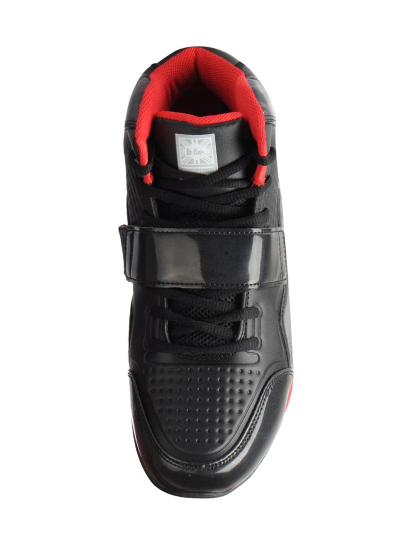 black leatherette lace up sport shoes - 15616059 - Zoom Image - 4