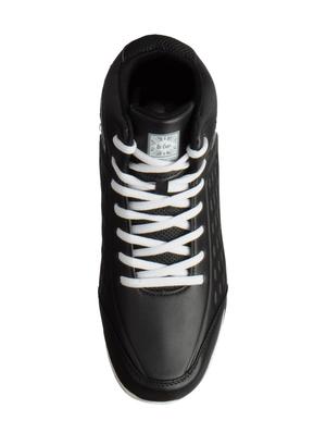 black leatherette lace up sport shoes - 15616061 - Standard Image - 4
