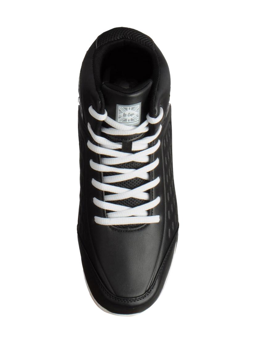 black leatherette lace up sport shoes - 15616061 - Zoom Image - 4