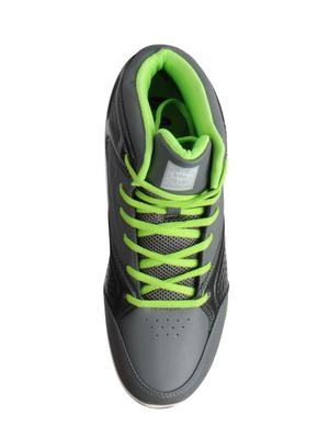 grey leatherette lace up sport shoes - 15616063 - Standard Image - 4