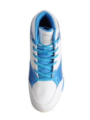 blue leatherette lace up sport shoes - 15616064 - Standard Image - 4