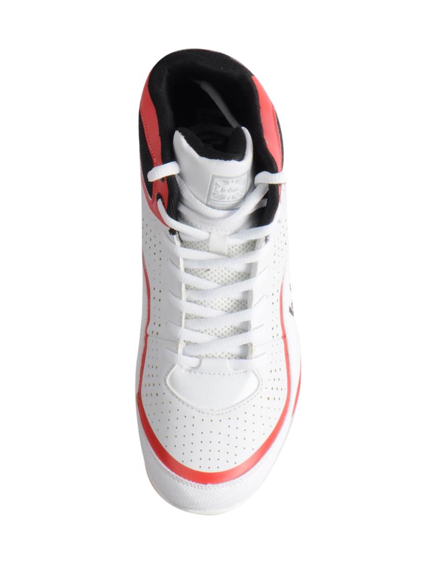 white leatherette lace up sport shoes - 15616066 - Zoom Image - 4