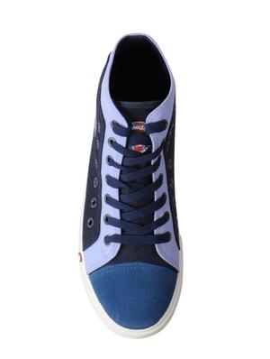 navy Canvas lace up sneakers - 15616076 - Standard Image - 4