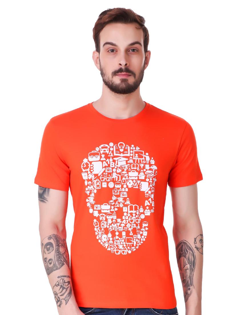 orange cotton combos t-shirt - 15616136 - Zoom Image - 4