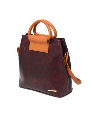 wine leatherette (pu) regular sling bag - 15616332 - Standard Image - 4