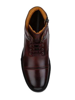 brown Leather high ankle boots - 15616450 - Standard Image - 4