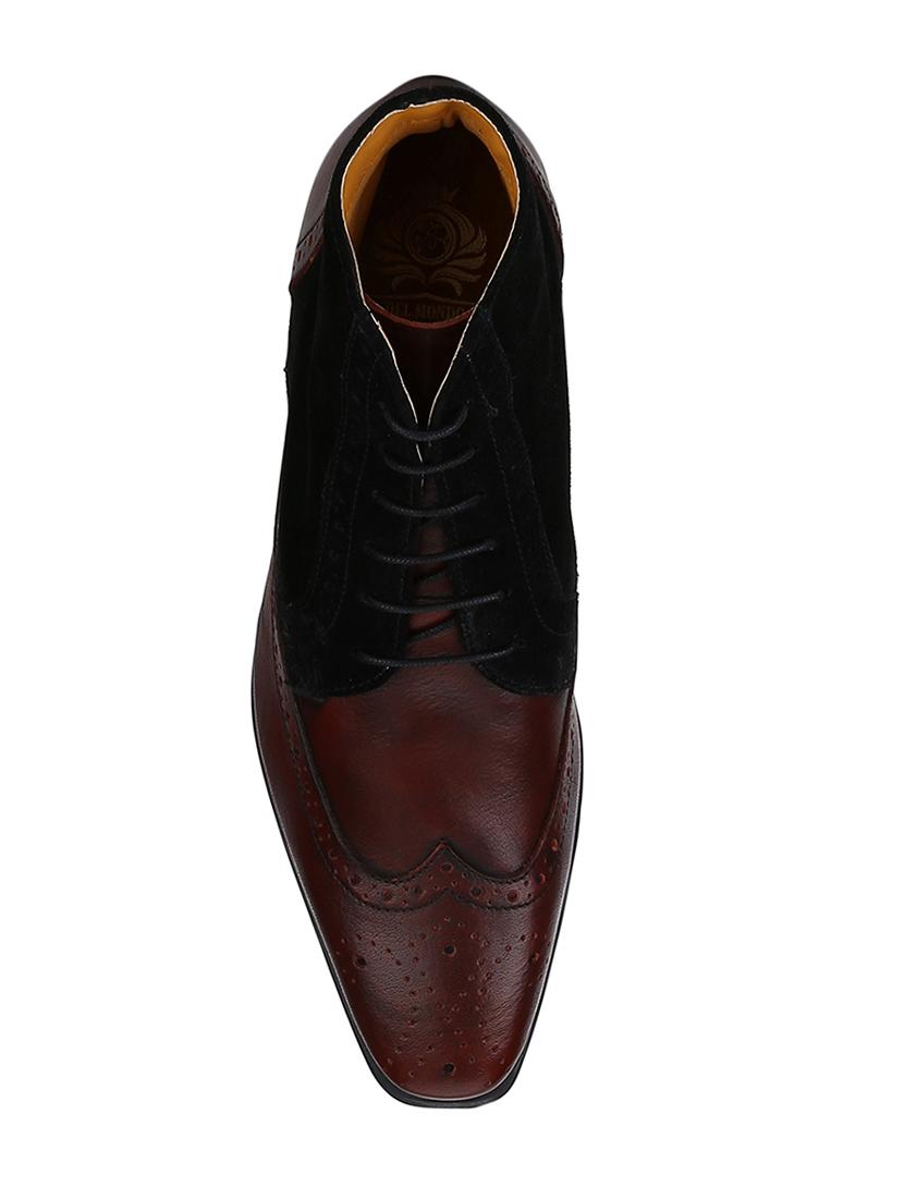 brown Leather low ankle boots - 15616462 - Zoom Image - 4