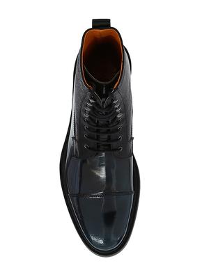 navy Leather high ankle boots - 15616479 - Standard Image - 4