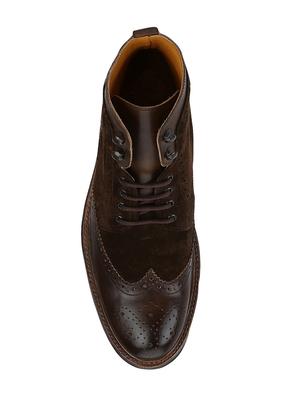 brown Leather high ankle boots - 15616493 - Standard Image - 4
