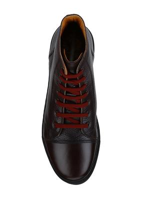 brown Leather lace up sneakers - 15616497 - Standard Image - 4