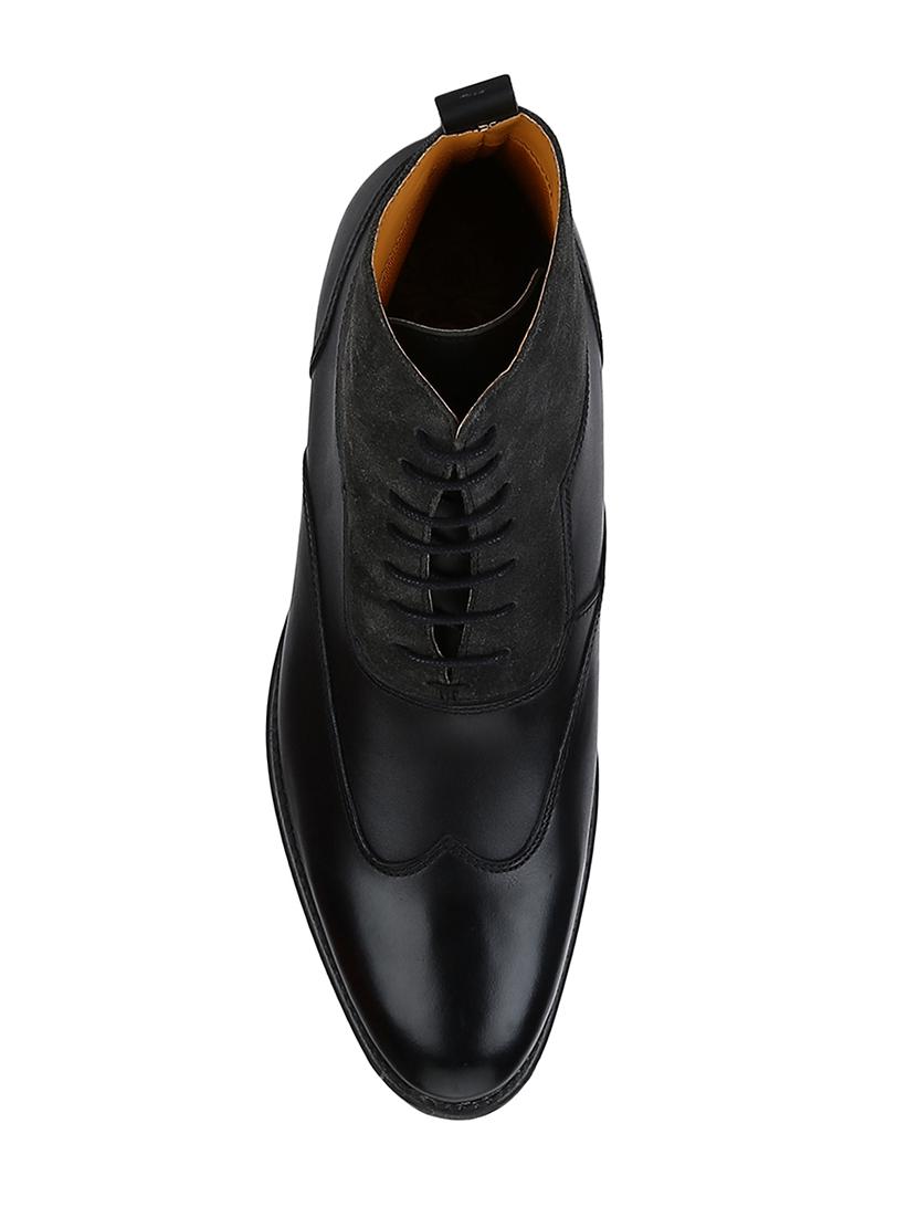 black Leather high ankle boots - 15616509 - Zoom Image - 4