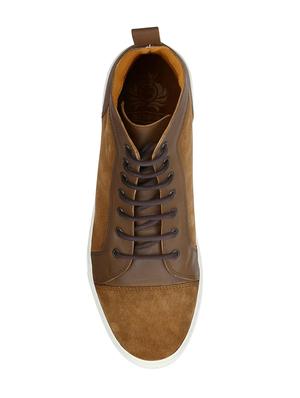 tan Suede lace up sneakers - 15616512 - Standard Image - 4