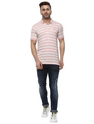 pink cotton blend polo t-shirt - 15619664 - Standard Image - 4