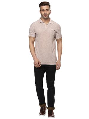 beige cotton pocket t-shirt - 15619669 - Standard Image - 4