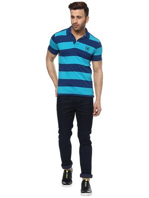 blue cotton polo t-shirt - 15619673 - Standard Image - 4