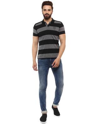 grey cotton polo t-shirt - 15619674 - Standard Image - 4