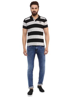 grey cotton polo t-shirt - 15619675 - Standard Image - 4