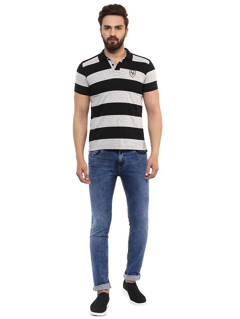 grey cotton polo t-shirt - 15619675 - Zoom Image - 4