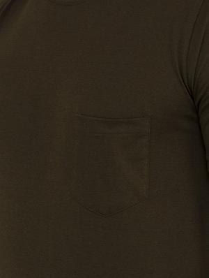 green cotton pocket t-shirt - 15619910 - Standard Image - 4