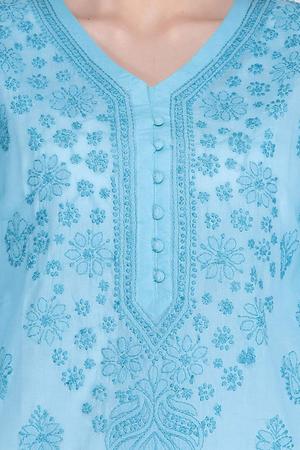 Chikankari straight kurta - 15620248 - Standard Image - 4