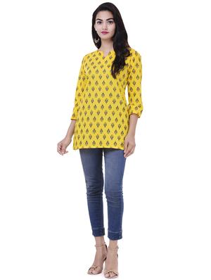 Printed straight kurti - 15620361 - Standard Image - 4