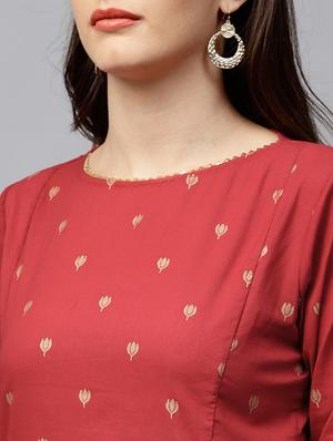 Gota patti kurta with palazzo set - 15620420 - Standard Image - 4