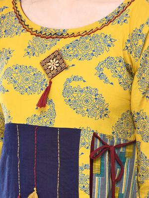 Layered printed kurta - 15620612 - Standard Image - 4