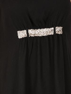 sequined gather detail a-line dress - 15620621 - Standard Image - 4