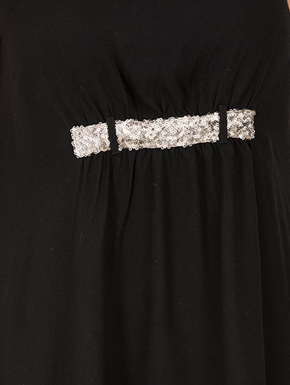 sequined gather detail a-line dress - 15620621 - Zoom Image - 4