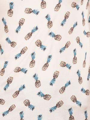 pineapple print asymmetric top - 15620628 - Standard Image - 4