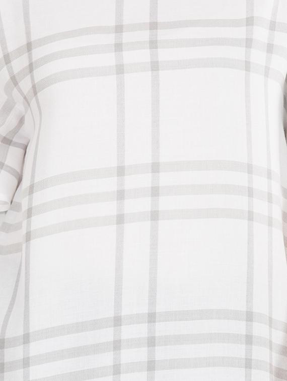 flutter sleeved checkered top - 15620634 - Zoom Image - 4