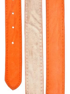 orange leather belt - 15620755 - Standard Image - 4