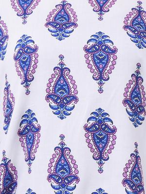Printed asymmetric kurta - 15620813 - Standard Image - 4