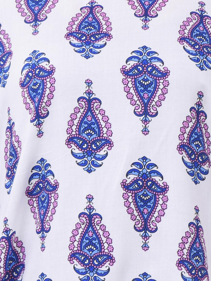 Printed asymmetric kurta - 15620813 - Zoom Image - 4