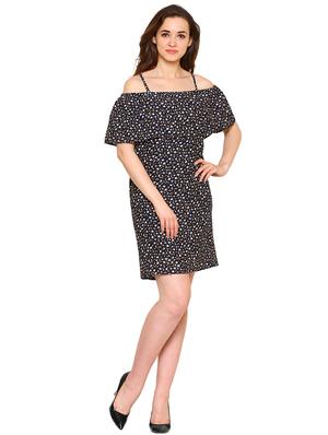overlay ditsy floral a-line dress - 15620828 - Standard Image - 4